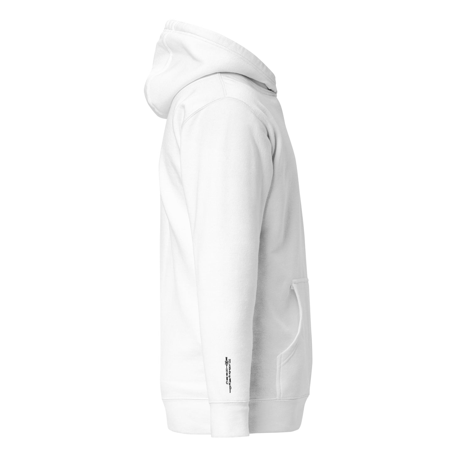 Embroidery Zoro White Unisex Hoodie