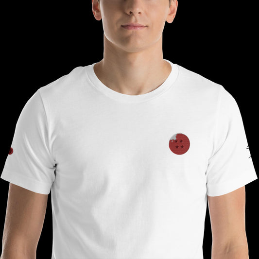 Embroidery Gokuchi White Unisex t-shirt